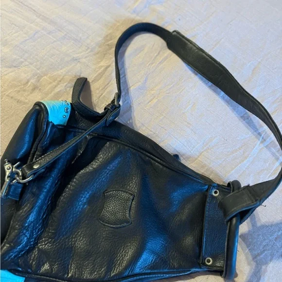 American West Black and Blue Embossed Backpack - Picture 6 of 6